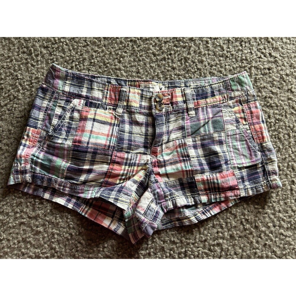 American Eagle Size 4 Women’s Plaid Daisy Duke Shorts